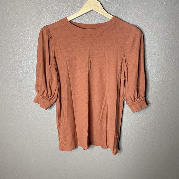 Nation LTD Tops - Nation LTD top Orange Loren Balloon sleeves Women's Size Small